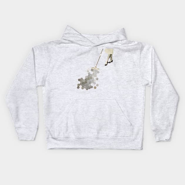 Picking Up the Pieces Kids Hoodie by Cassia